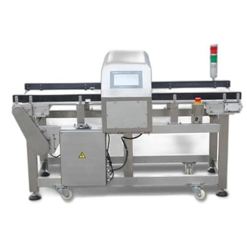 Máy dò kim loại thực phẩm bằng thép không gỉ kỹ thuật số với đĩa kiểm tra trọng lượng nghiêng băng tải YU YANG YY456 Máy dò kim loại thực phẩm bằng thép không gỉ kỹ thuật số với đĩa kiểm tra trọng lượng nghiêng băng tải YU YANG YY456