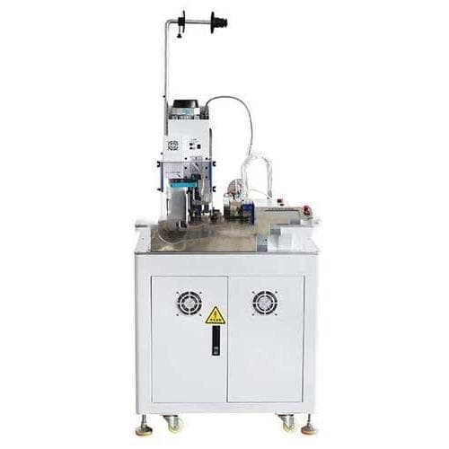 Máy cắt nóng và bấm đầu một đầu dây vải bện YUANHAN YH-DRB01 Máy cắt nóng và bấm đầu một đầu dây vải bện YUANHAN YH-DRB01