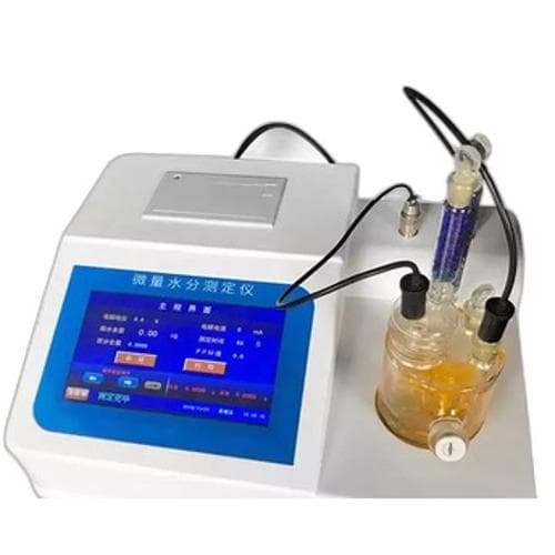 Thiết bị kiểm tra hàm lượng nước Phương pháp kiểm tra thể tích Máy phân tích độ ẩm Máy chuẩn độ Coulometric Chuẩn độ Karl YU YANG YYO001 Thiết bị kiểm tra hàm lượng nước Phương pháp kiểm tra thể tích Máy phân tích độ ẩm Máy chuẩn độ Coulometric Chuẩn độ Karl YU YANG YYO001