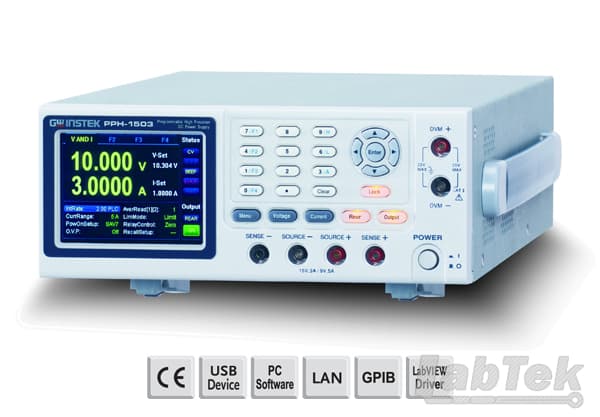 Bộ nguồn DC lập trình một kênh PPH-1503 (Tuyến tính) GW Instek Bộ nguồn DC lập trình một kênh PPH-1503 (Tuyến tính) GW Instek