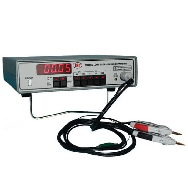 IET LOM-510A MICRO-OHMMETER IET LOM-510A MICRO-OHMMETER